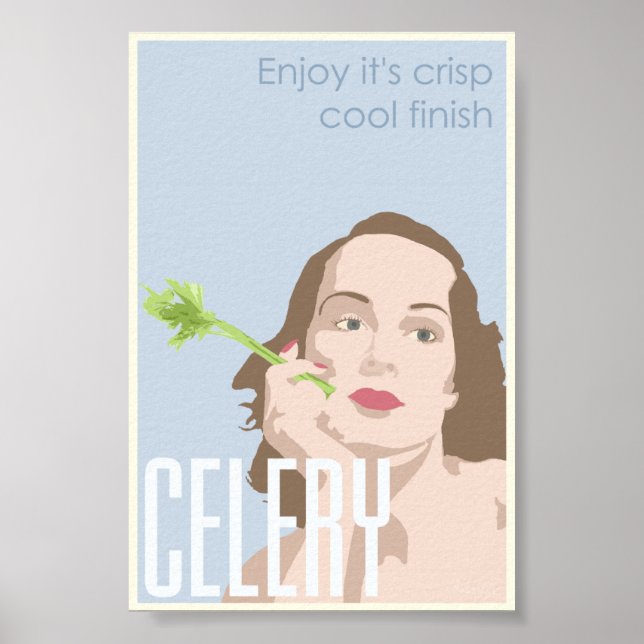 Affiche promotionnelle de céleri - 4x6 (Devant)