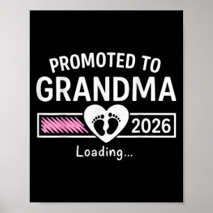 Affiche Promu À Grand-Mère 2026 Grandma Est 2026 Bientôt À