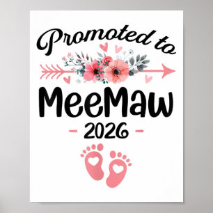 Affiche Promu À Meemaw Est 2026 Floral _1