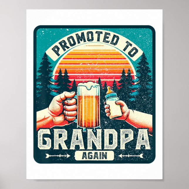 Affiche Promu À Nouveau À Grand-Père (Devant)