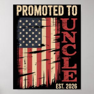 Affiche Promu À Oncle Est.2026 Nouveau Membre De Famille U