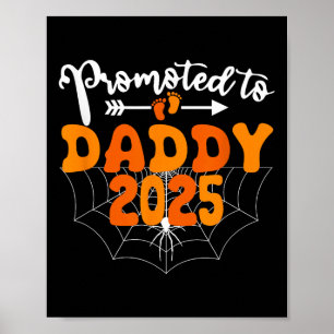 Affiche Promu À Papa 2025 Halloween Grossesse Announc