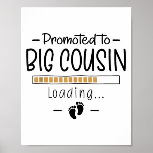 Affiche Promu Au Gros Cousin - 1ère Annonce De Grossesse