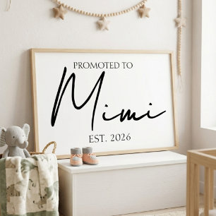 Affiche Promu en tant qu'art mural minimal pour la famille