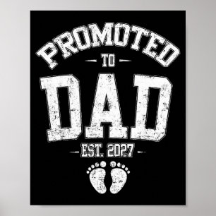 Affiche Promu Papa Est 2027 Nouvelle Maman Papa Fête des P