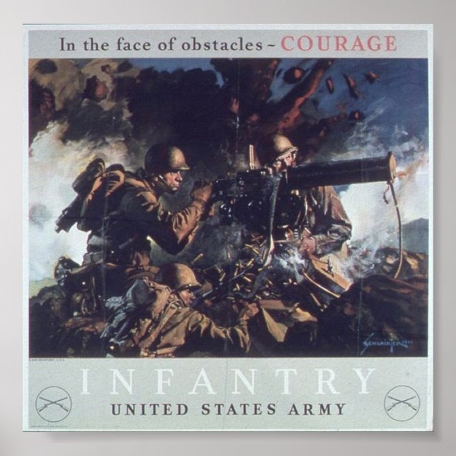 Affiche Propagande 2ÈME GUERRE MONDIALE vintage (Devant)