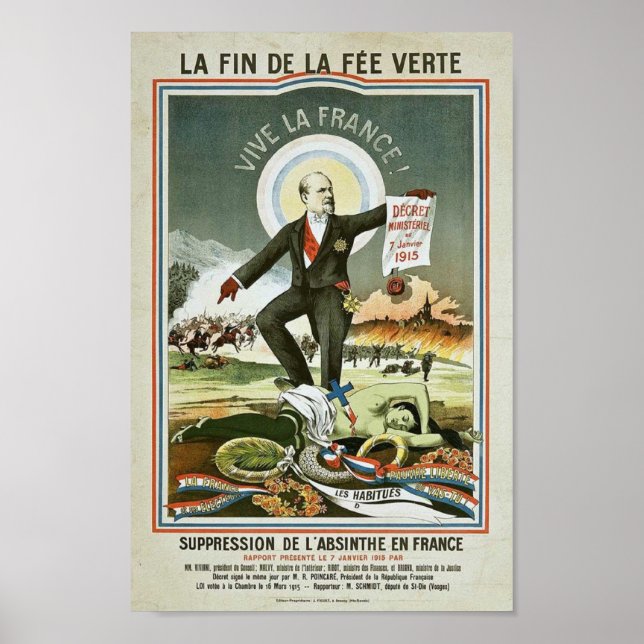 Affiche Propagande anti-Absinthe (Devant)