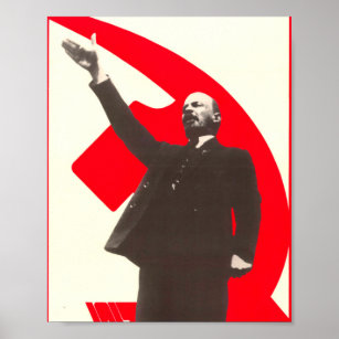 Affiche Propagande soviétique Lénine Vintage