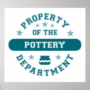 Affiche Property of the Pottery Department