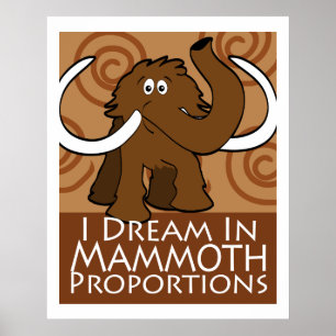 Affiche Proportions de mammouth