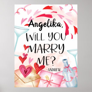 Affiche Proposition de marriage   You Marry Me ? Custom