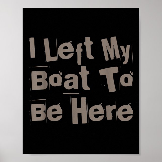 Affiche Propriétaire de bateau drôle Citations drôles de b (Devant)