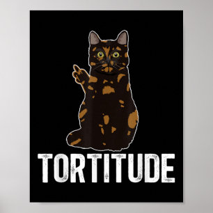 Affiche Propriétaire de chat écaille de tortue à caractère