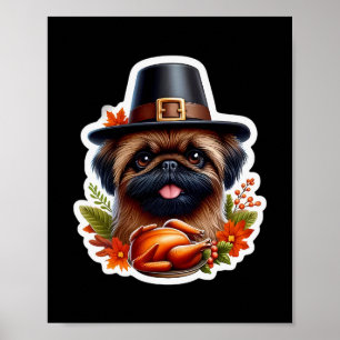 Affiche Propriétaire de chien Griffon de Bruxelles de Than