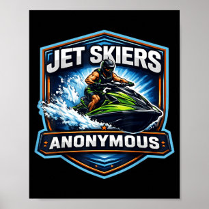 Affiche propriétaire de jet ski anonyme accro au jet ski