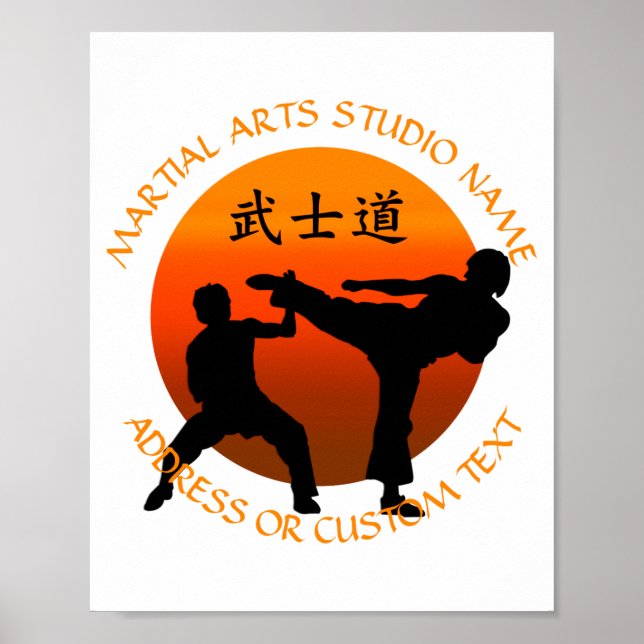Affiche Propriétaire de Studio d'Arts Martiaux Karaté Taek (Devant)