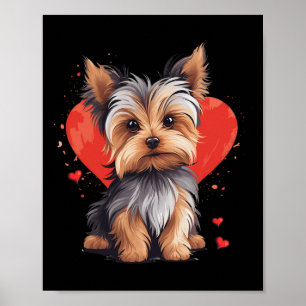 Affiche Propriétaire du Yorkie Maman Papa Yorkshire Terrie