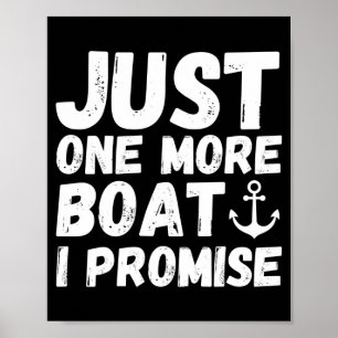 Affiche Propriétaire d'un bateau de plaisance masculin un