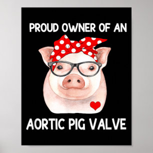 Affiche Propriétaire fier d'une maladie cardiaque valvulai