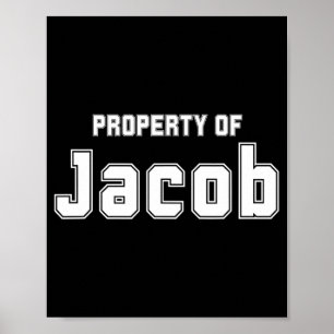 Affiche Propriété de Jacob Cadeaux drôles de Bachelorette 