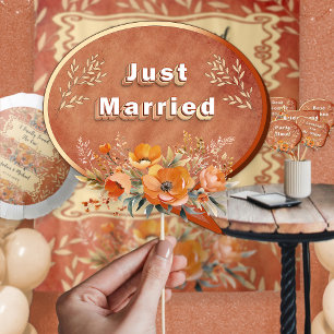 Affiche Props de Mariage Floral Rustique Neutre Terre Boho