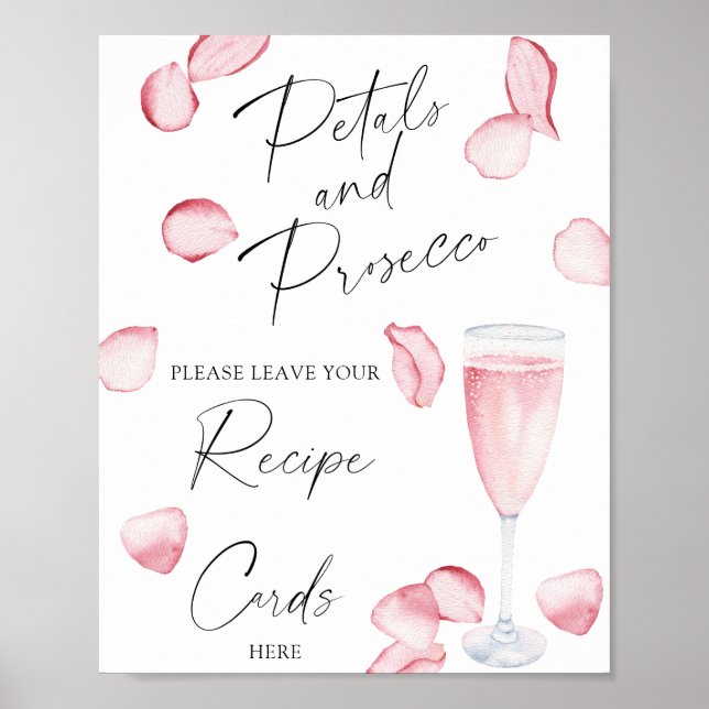 Affiche Prosecco - Votre carte de recettes ici (Devant)