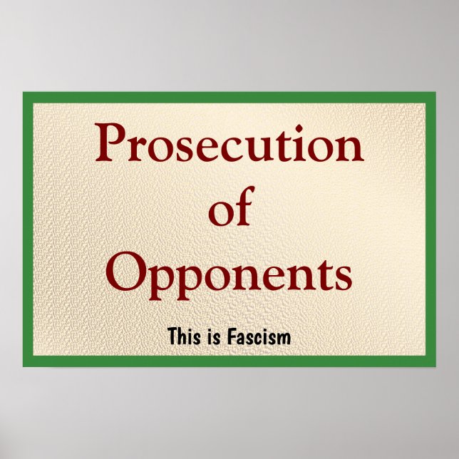 Affiche Prosecution of Opponents (Devant)