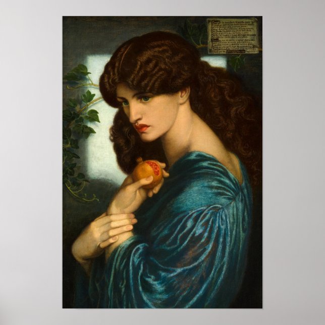 Affiche Proserpine par Dante Gabriel Rossetti (Devant)