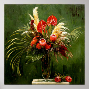 Affiche Protea de Van Gogh et autres fleurs