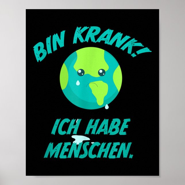 Affiche Protection Climatique Planète Terre Prot environne (Devant)
