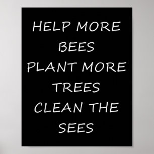 Affiche Protection de l'environnement - Aider L'Environnem