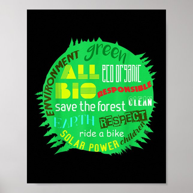 Affiche Protection de l'environnement autour de la forêt m (Devant)