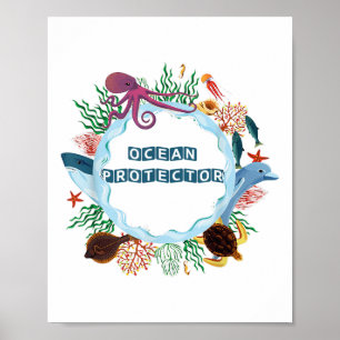 Affiche Protection de l'environnement Conservation de la n