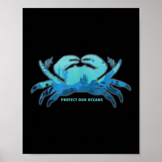 Affiche Protection De l'environnement contre le crabe, pro (Devant)