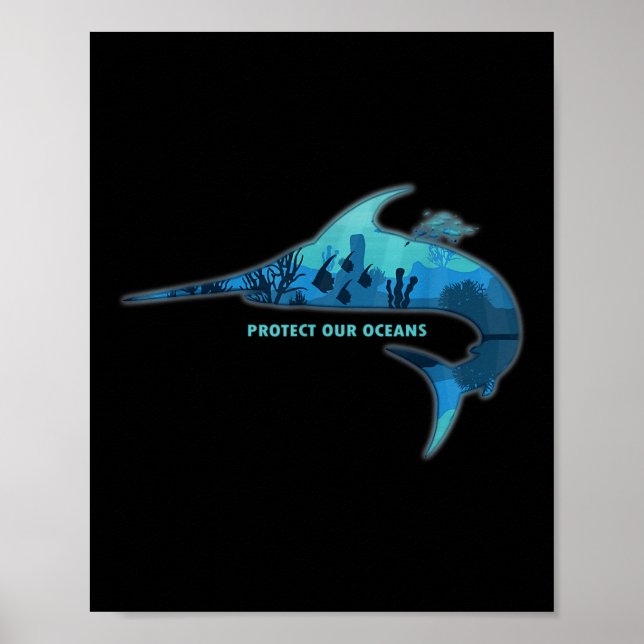 Affiche Protection De l'environnement contre les poissons  (Devant)