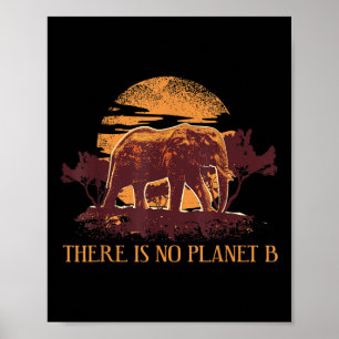 Affiche Protection de l'environnement de l'éléphant Protec