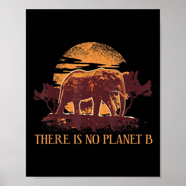 Affiche Protection de l'environnement de l'éléphant Protec (Devant)