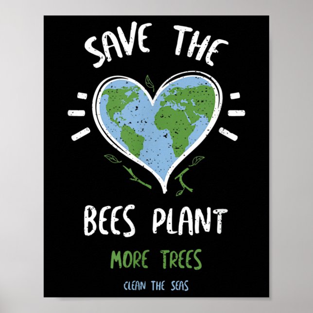 Affiche Protection de l'environnement_ Sauvez Le Plante De (Devant)