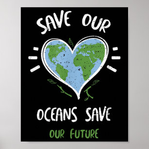 Affiche Protection de l'environnement_ Sauvez nos océans É
