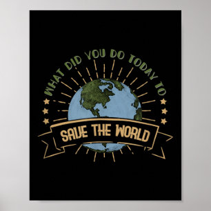 Affiche Protection de l'environnement - Sensibilisation au