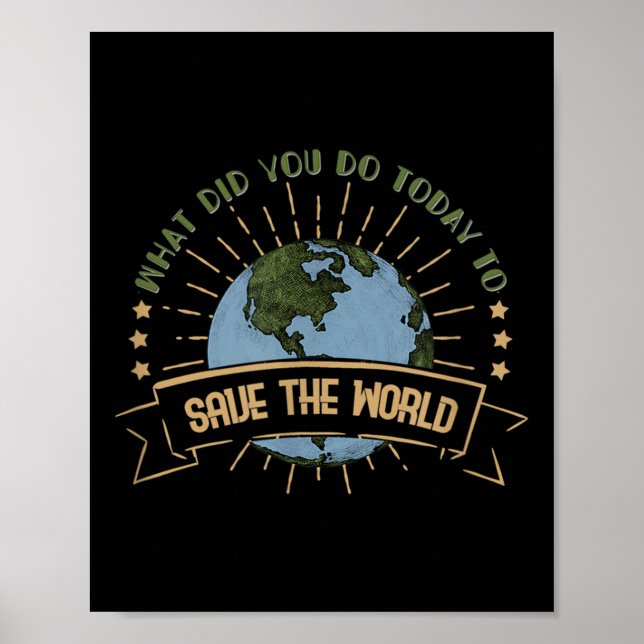 Affiche Protection de l'environnement - Sensibilisation au (Devant)