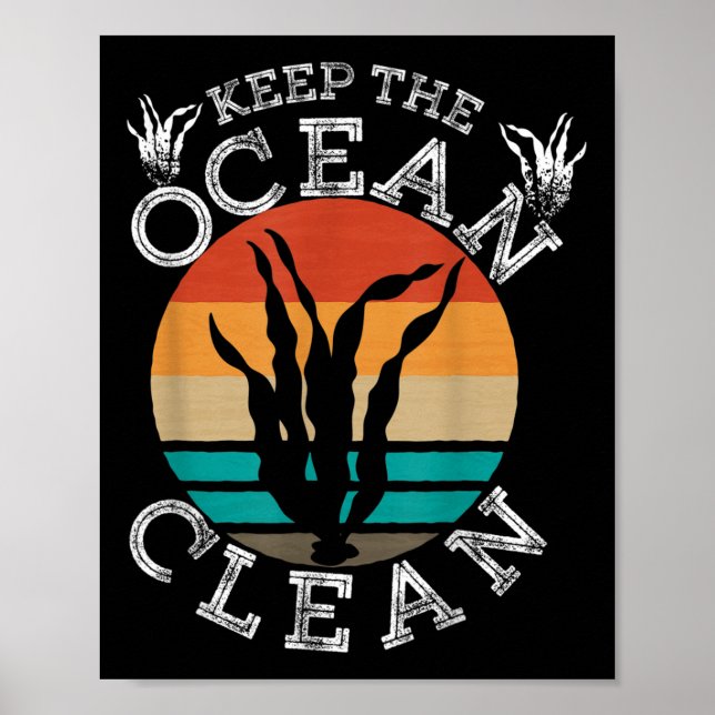 Affiche Protection de l'océan de l'environnement (Devant)