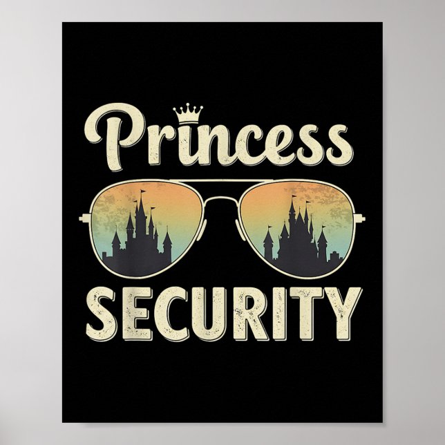 Affiche Protection de sécurité Princess Retro Castle Corre (Devant)