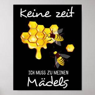 Affiche Protection des animaux d'abeilles, motifs de miel,