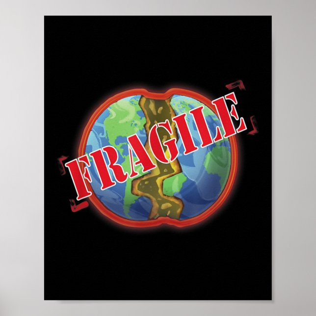 Affiche Protection du climat, réserve de la Terre fragile  (Devant)