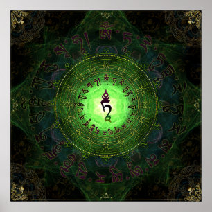 Affiche Protection verte d'Incantation Tara contre les