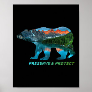 Affiche Protéger & ; Protection De l'environnement, C
