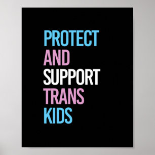 Affiche Protéger et soutenir les enfants trans
