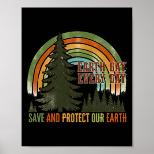 Affiche Protéger la Terre Faire Jour des terres quotidien