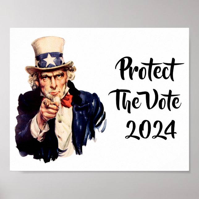 Affiche Protéger L'Affiche Du Vote 2024 (Devant)